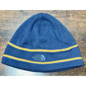 The North Face Youth Blue Fleece Lined Thermal Beanie Winter Hat
